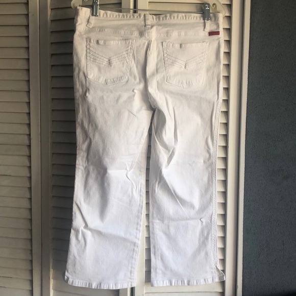 White Tilt Stretch Jeans - Picture 3 of 3